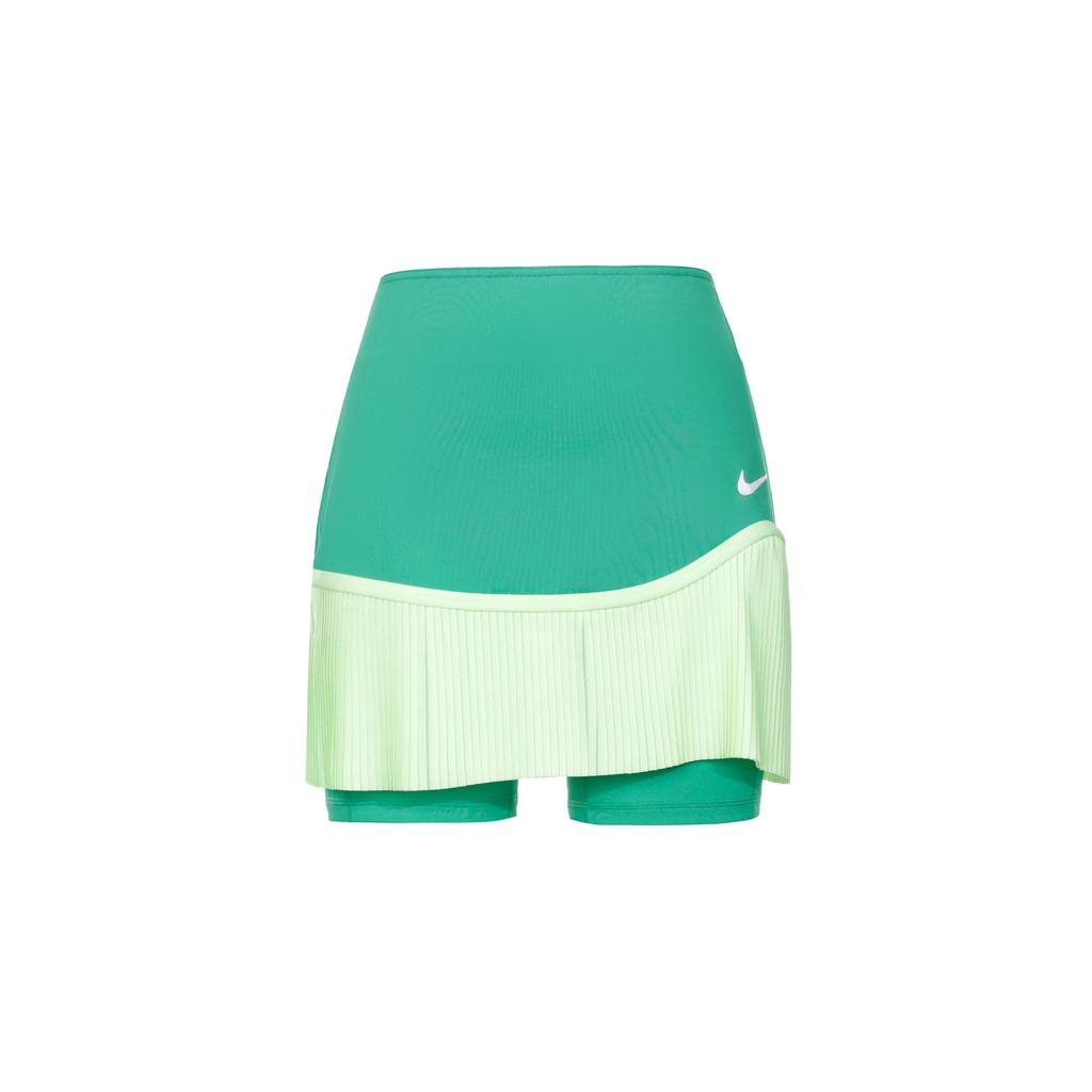 Nike SS24 Dri-Fit Color Block Logo Print Quick Dry Tennis Casual Skirt Women skirts Sports-Green FD6533-324