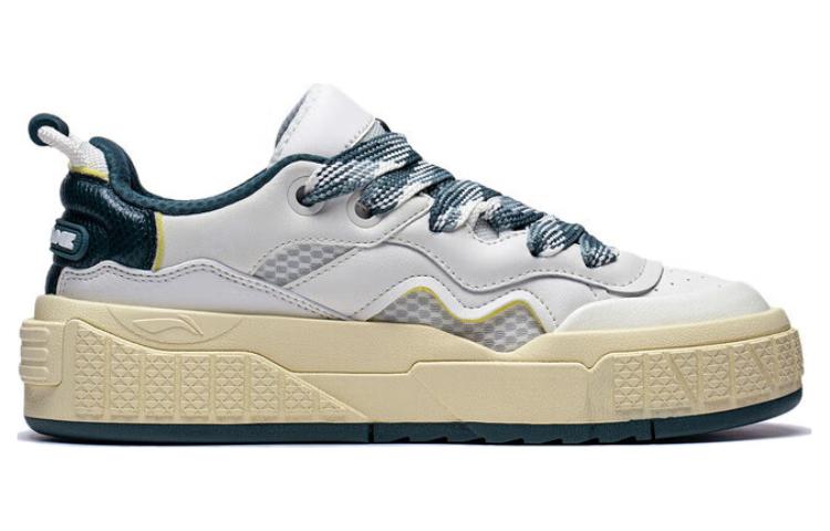 Men's Sneakers Li-Ning Li Ning 001 UNBLOCK Slip Resistant Low Top Skateboard Shoes Men's White Green