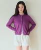 Homebody Things Soft Button Cardigan (Purple)