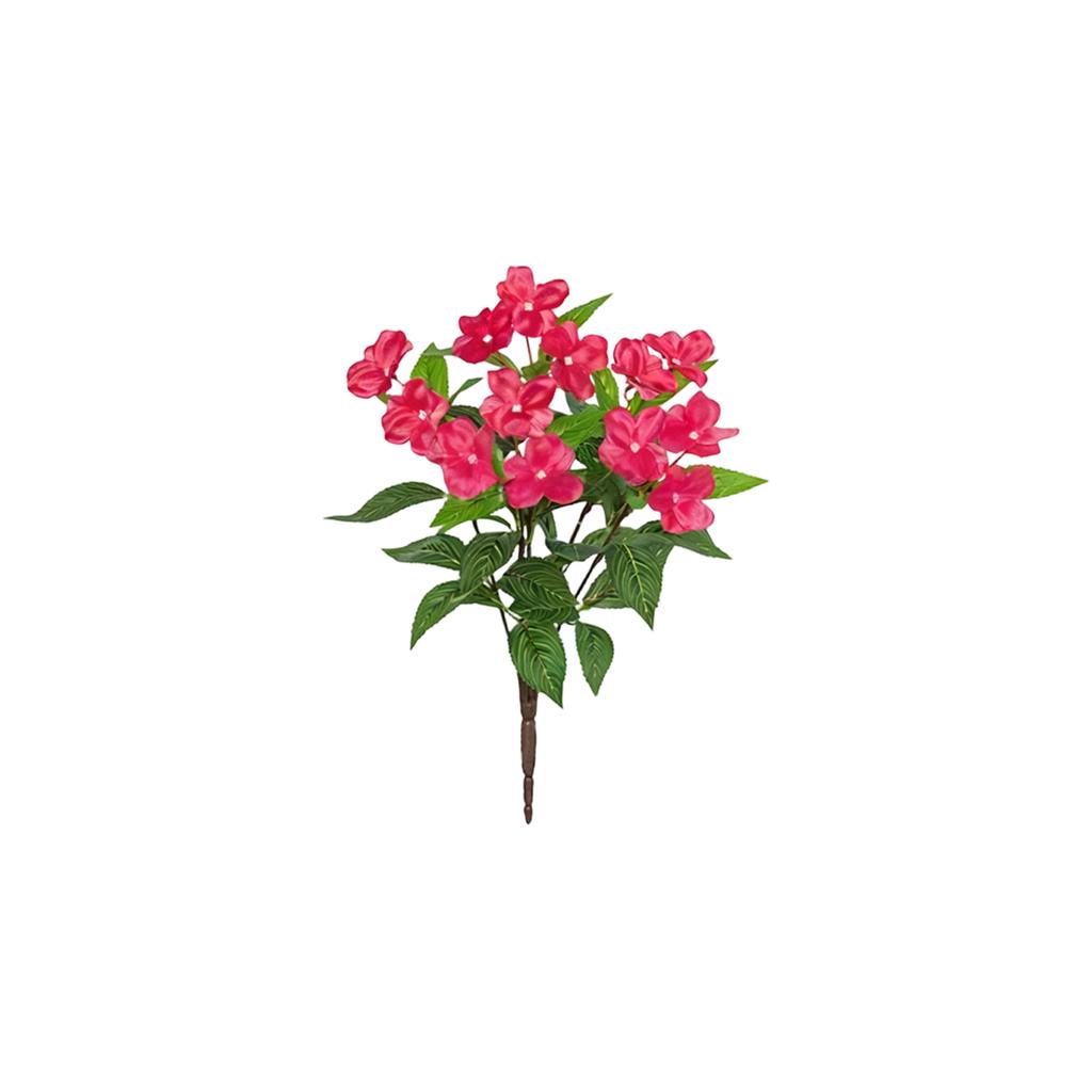 37cm Artificial Balsam Flower For Indoor Decoration, Outdoor  Garden, Balcony, And Terrace Landscaping.