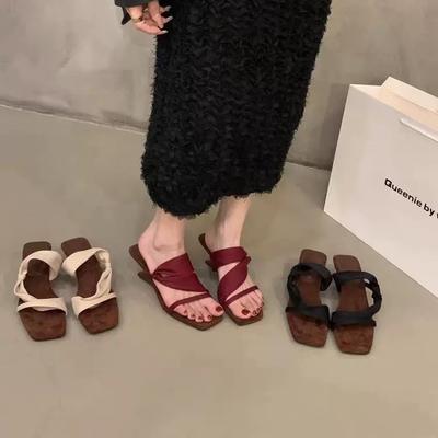Fashion Chic French Two - Way Strap Sandals | Retro & Elegant, Perfect for Summer Daily & Commute