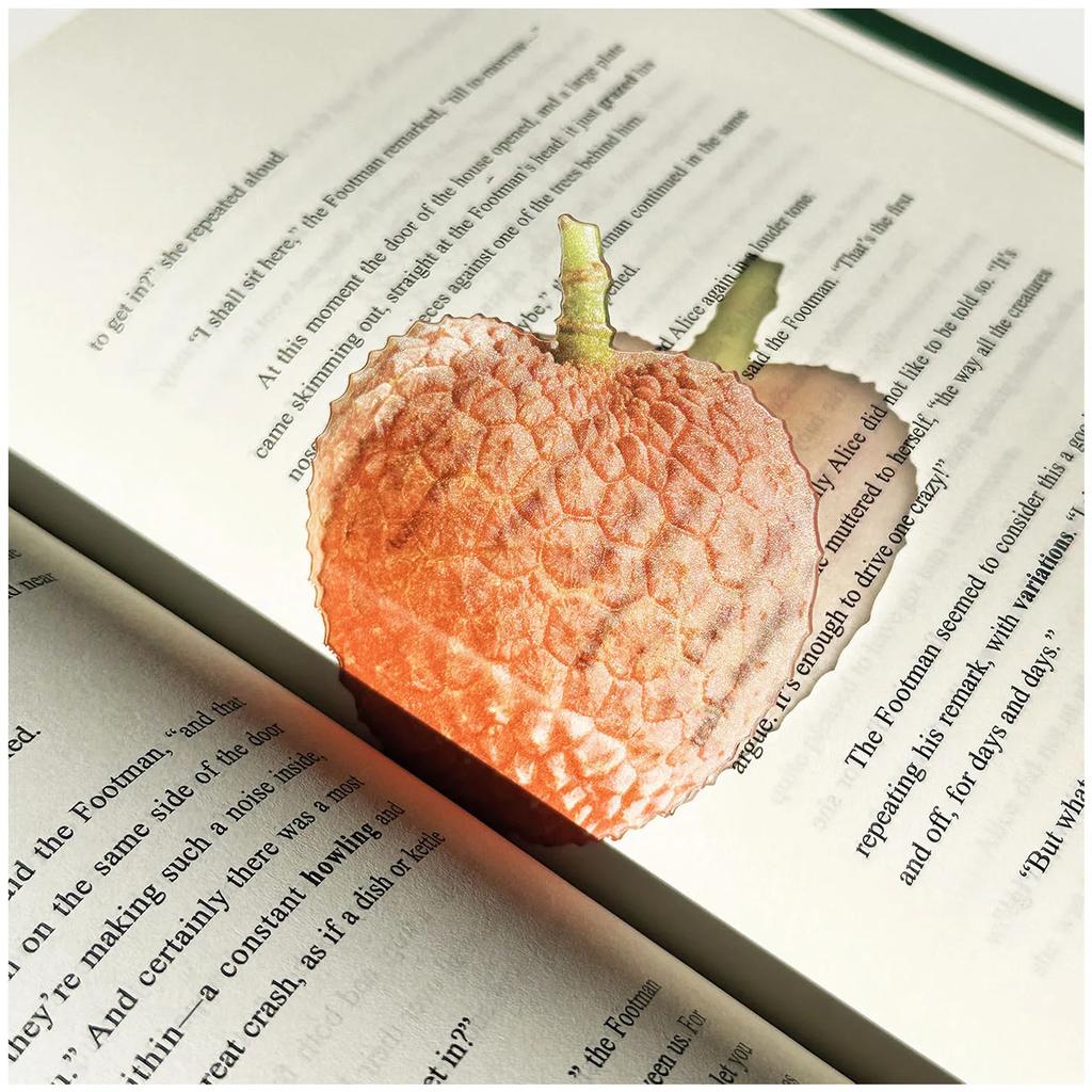 Reading Bookmark Simulation Fruit Bookmark Desktop Decor Bookmark Eye-Catching For Birthday Gift Stationery Collection