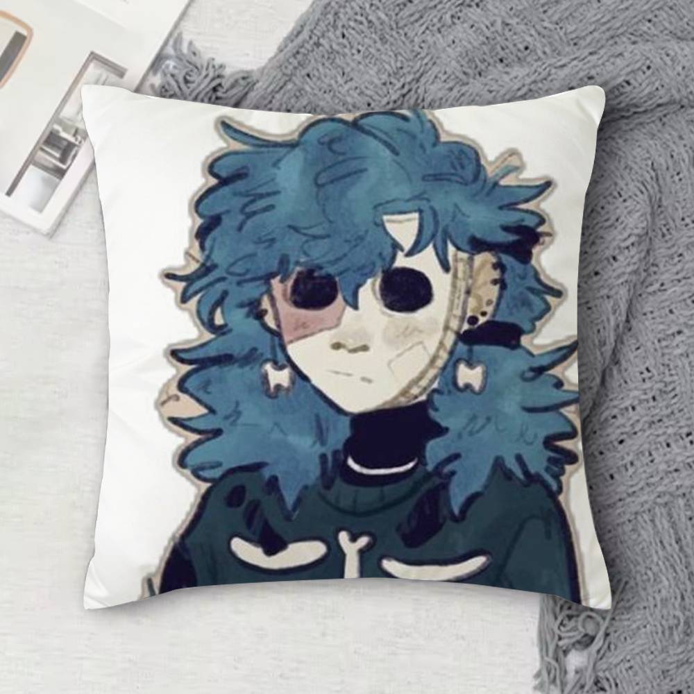 Sally Face Double-Sided Printed Square Decorative Cushion Cover For Sofa Living Room Home Decor