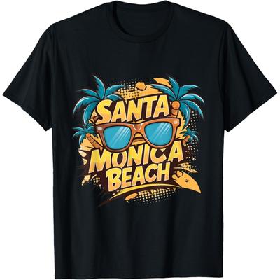 California Sunglasses Santa Monica Beach T-Shirt