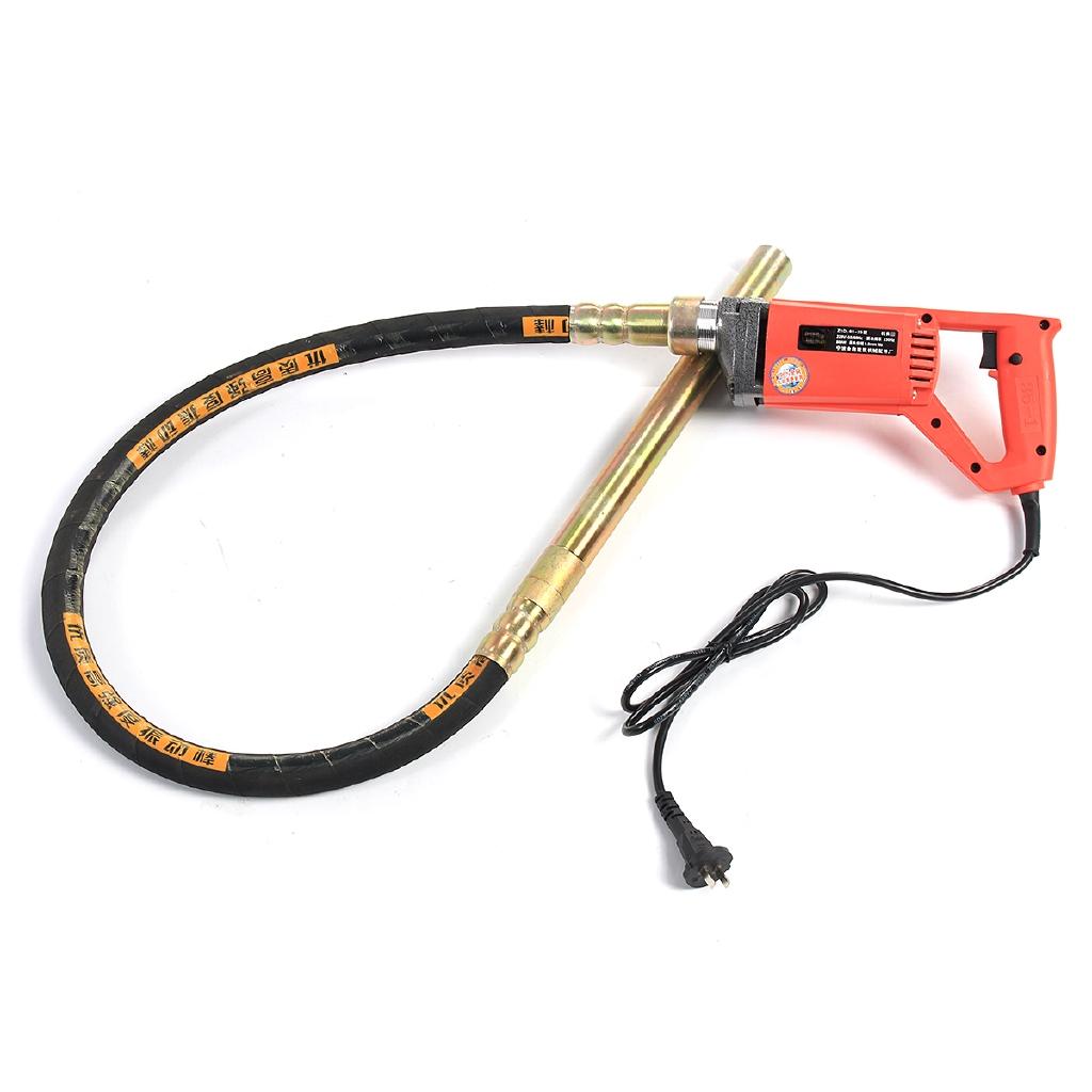 220V 5000 VPM Concrete Vibrators Electric Cement Soil Mixer with Stick 3/4 HP- Heavy Remove Air Bubbles & Level 800W/1200W