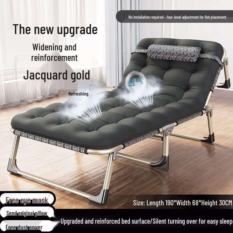Reinforced Multifunctional Folding Recliner Bed for Home and Office