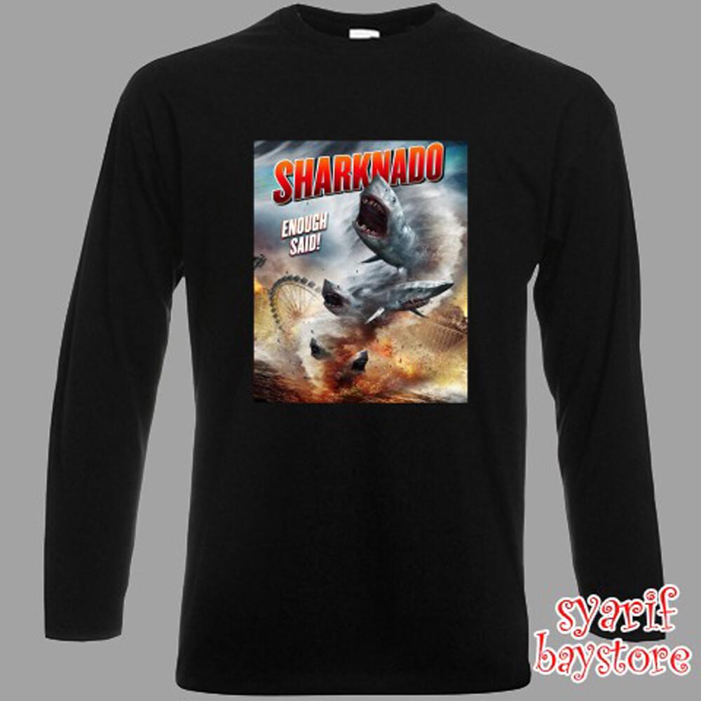 Sharknado Horror Science Fiction Movie Men#039;s Black Size S to 2XL Unisex T-Shirt XXL