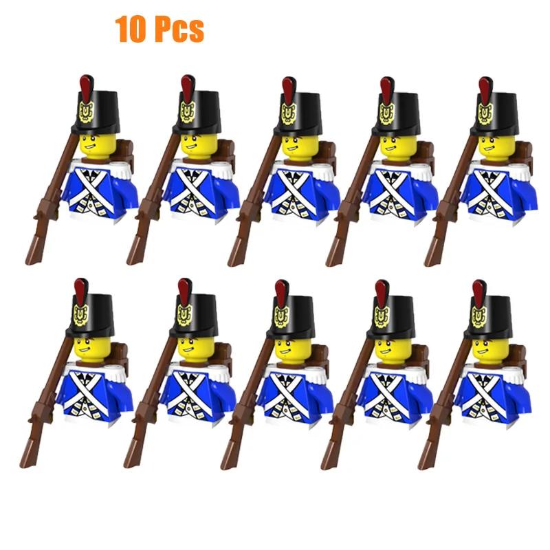 Kids Toys Imperial Navy Building Blocks Red Blue General Soldiers Set Mini Action Figures Toys For Kids Christmas Gifts