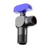 Bathroom High Flows Hot/Cold Water Shut Off Valves 1/2inch Turn Angle Stop Valves Metal Plumbing Fitting Easy to Install