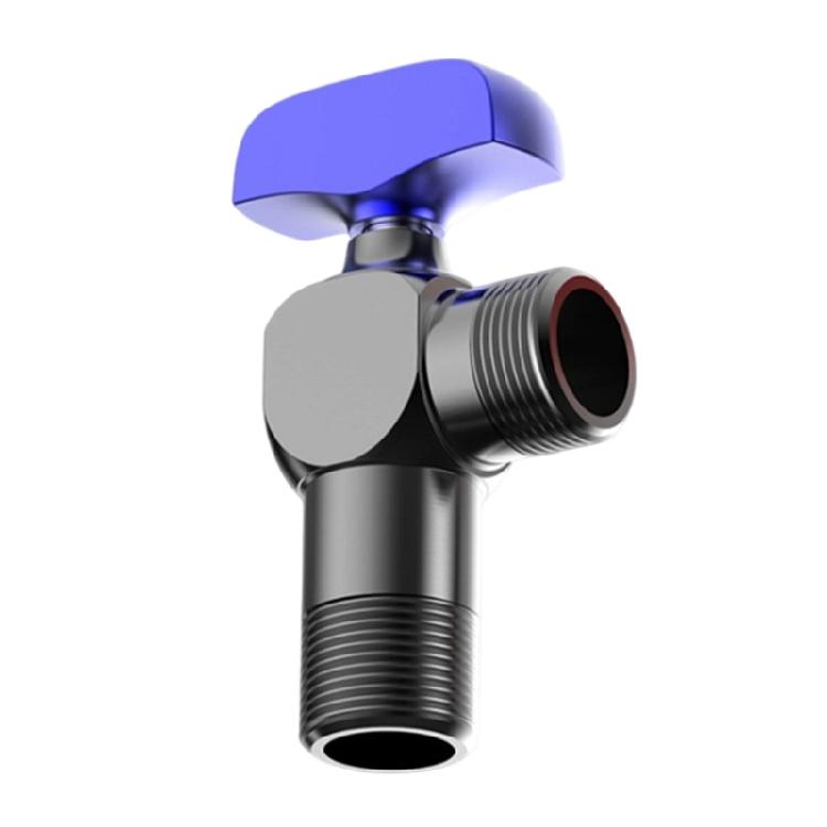 Bathroom High Flows Hot/Cold Water Shut Off Valves 1/2inch Turn Angle Stop Valves Metal Plumbing Fitting Easy to Install