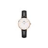 European and American Watches Watch Quartz Movement Leather Strap 28mm White Dial Women's Watch Fashionable Versatile DW00100230