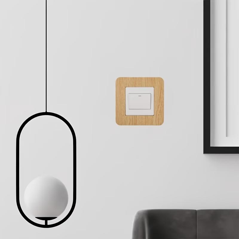 4PCS Modern Light Switch Sticker Acrylic Dustproof Switch Outlet Protective Cover Switch Wall Sticker For Living Room Home Decor