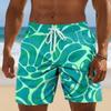 Summer Men's 3D Printed Beach Shorts Fashion Versatile Trend Breathable Casual Vacation Style