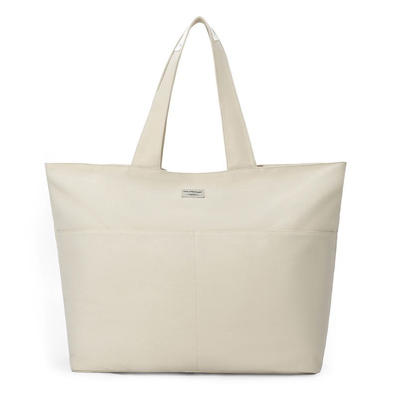 Damen Große Canvas-Tasche: Vielseitige Einkaufs-, Pendler- und Strandtasche