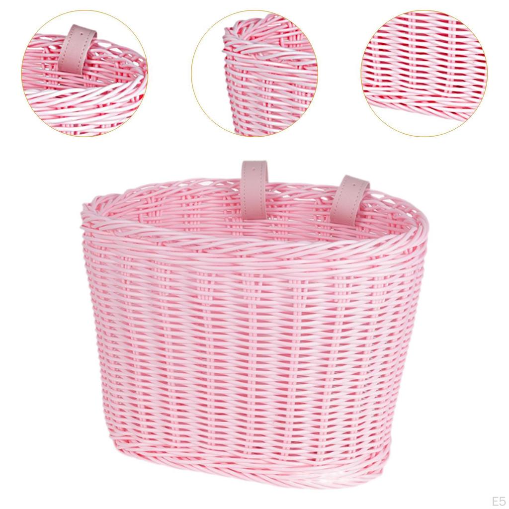 Barnesykkelkurv for styre med justerbare stropper utendørs bruk