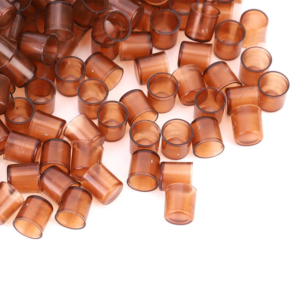 1000PCS Beekeeping Queen Cell Brown Plastic Bee Feeding Tools Applicable To Beekeepers