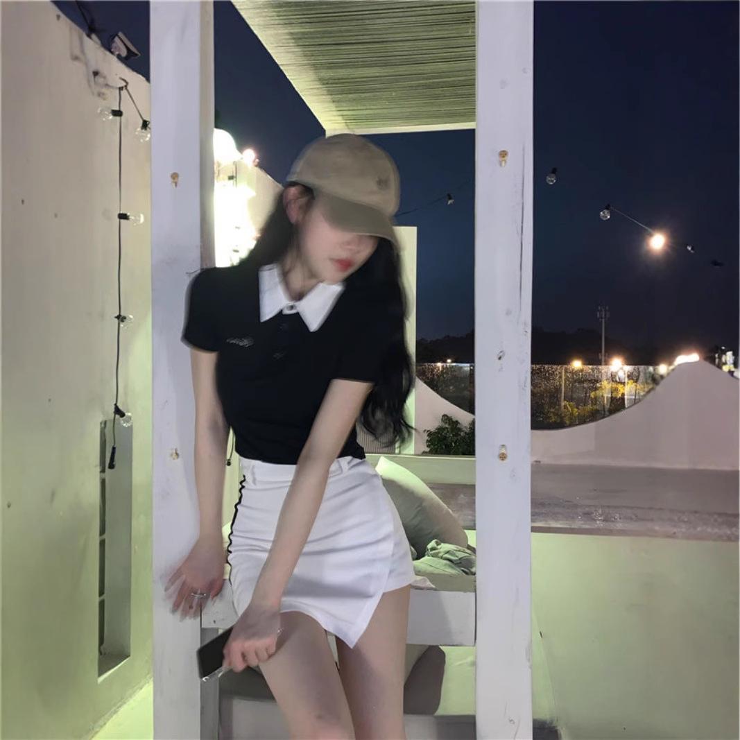 

2025 Sporty & Sexy Women s Summer Polo Tennis Top XL (105-120 jin)