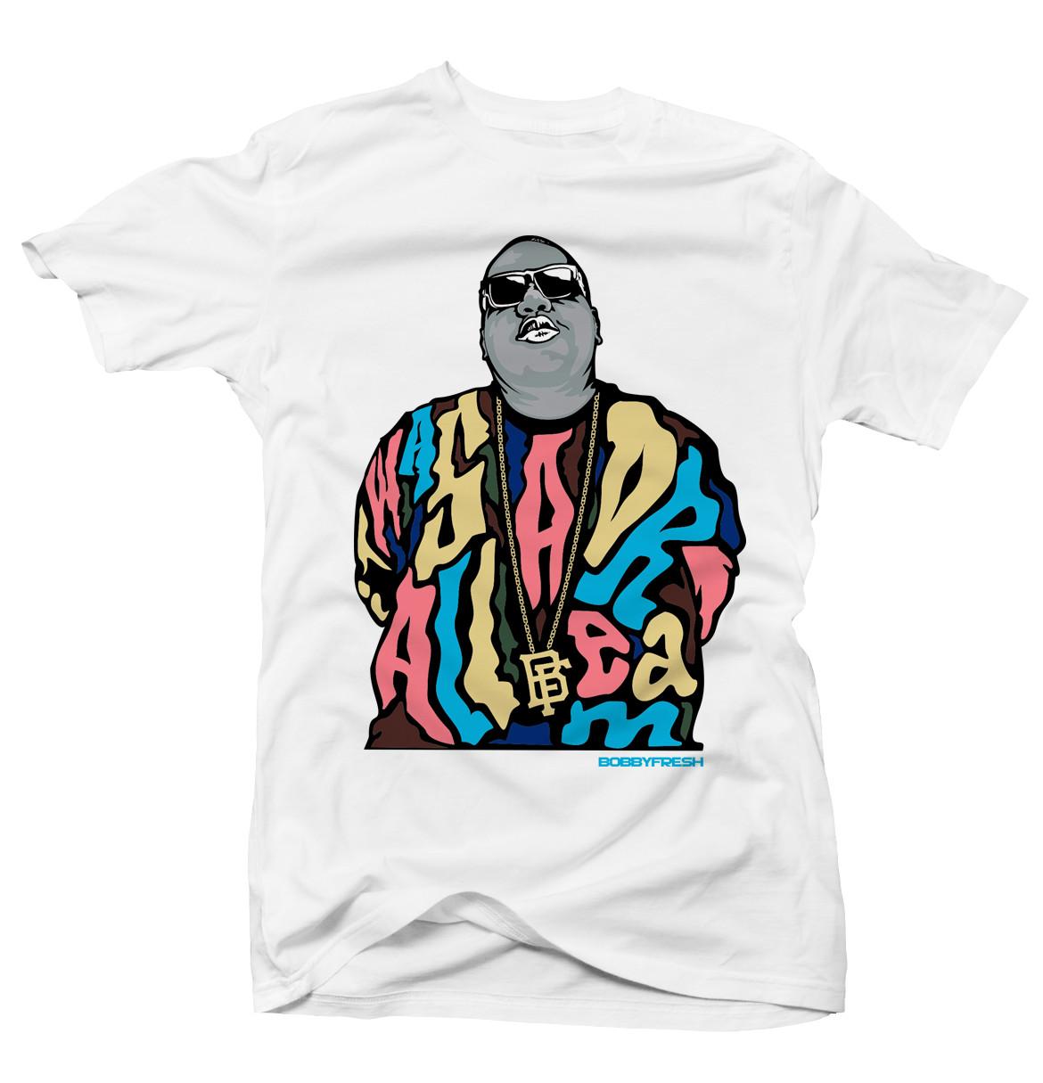 Biggie Smalls Dream Big White Tee S
