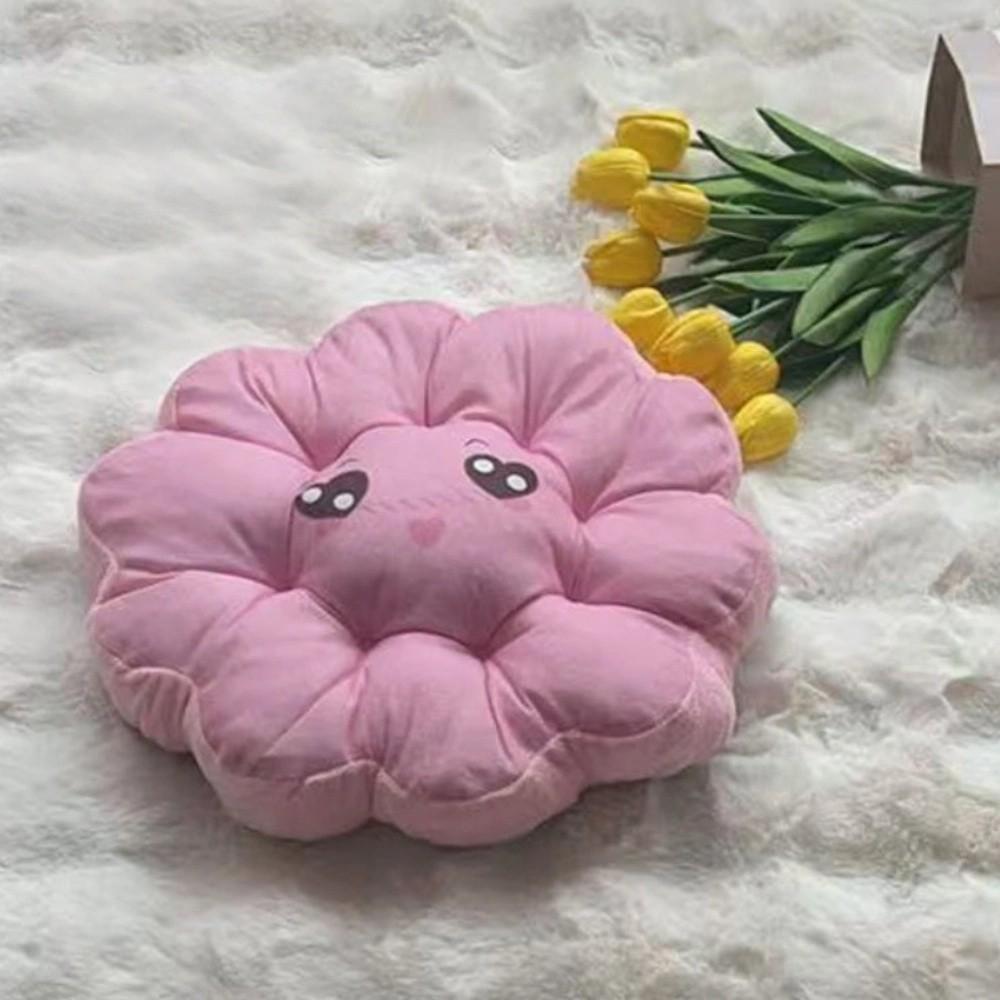

Дышащая подушка для снятия усталости 40x40 см Мягкая подушка для сиденья Удобная подушка для спины в виде цветка Декор для комнаты розовый