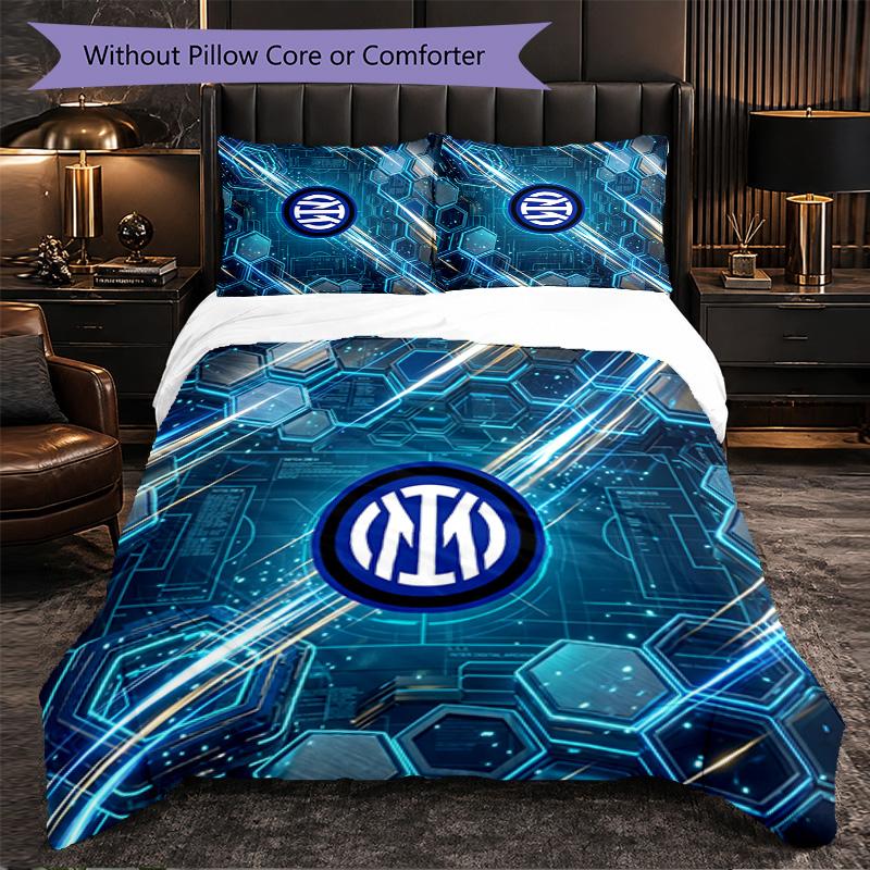 Borussia Dortmund Pattern 3 Pieces Bedding Set Soft Microfiber Duvet Cover with Pillow Cases for Bedroom