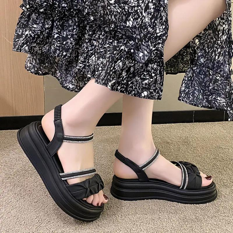 Fashion Beach Open Toe Woman Shoes New Breathable Fashion Comfortable and Elegant Sandal Asian Size Luxury 2025 Trend Sandals for Women