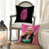 N-Nicki Minaj Rosa F-Freitag Kissenbezug Sofa Kurzer Plüsch Beidseitiger HD-Druck Zimmer Homeoffice Geschenk Kissenbezug