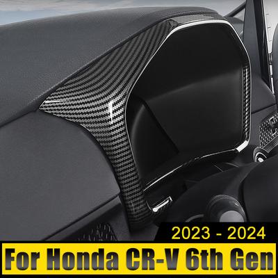 ABS Car Dashboard Dash Board Frame Cover Case Trim Interior Decoration Sticker For Honda CR-V CRV 6th Gen 2023 2024 2025 Hybrid