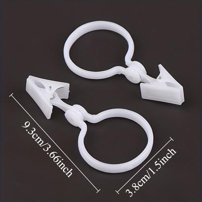 Curtain Buckle Clip, White Curtain Tie Buckles, Household Towel Sock Clothes Hanger Clip, Home Supplies