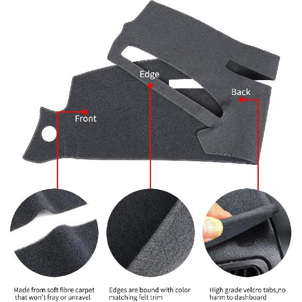 Dashboard Cover Dash Cover Mat Pad  Fit for 1995-1996 Chevy Chevrolet Silverado C1500 C2500 C3500 K1500 K2500 K3500 Tahoe Suburban,GMC Sierra Yukon