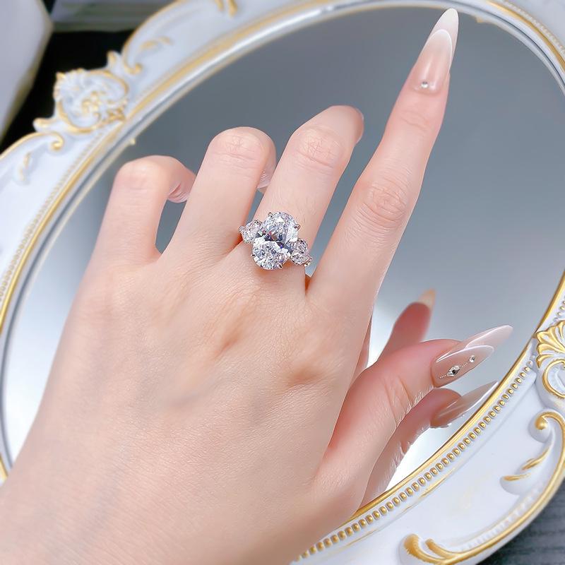 Hui Zhi Yi S925 Silber Ovaler Ring - Europäischer & Amerikanischer Stil Heißer Verkauf