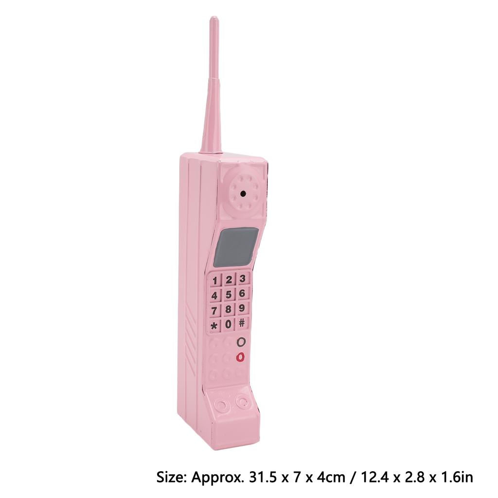 Modello di Telefono Cellulare in Mattoni Cellulare Vintage Oggetto di Scena Vecchio Stile Simulazione Oggetti di Scena Fotografici Ornamenti Stilizzati Rosa
