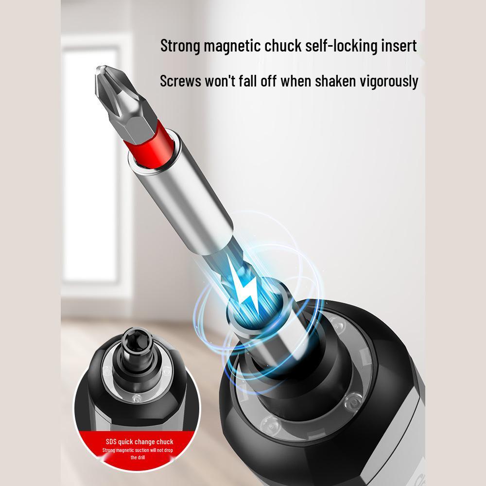 Deli Rechargeable Electric Screwdriver: Multifunctional Screw Gun & Small Lithium Hand Drill.