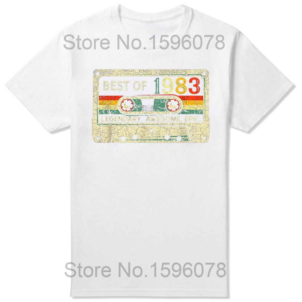 Made In 1983 Limited Edition Birthday Gift T-Shirt for Men Cotton T Shirts 41 Years Old Short Sleeve Tee Shirt Gift Idea Tops