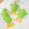 Stuffed Duck Dog Toy Squeaky Plush Duck Dog Chew Toy Interactive Puppy Teething Toy Dog Snuggle Toy for Tug-of-War Play Anxiety Relief