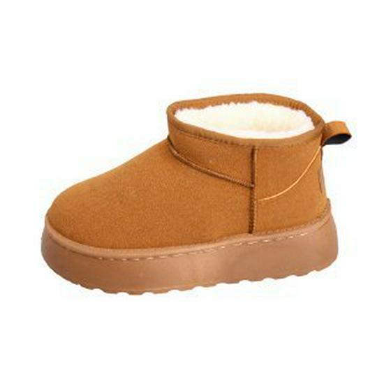 2025 Women's Winter Platform Snow Boots: Height-Increasing, Warm Velvet-Lined, Thick Cotton Muffin Bread Shoes