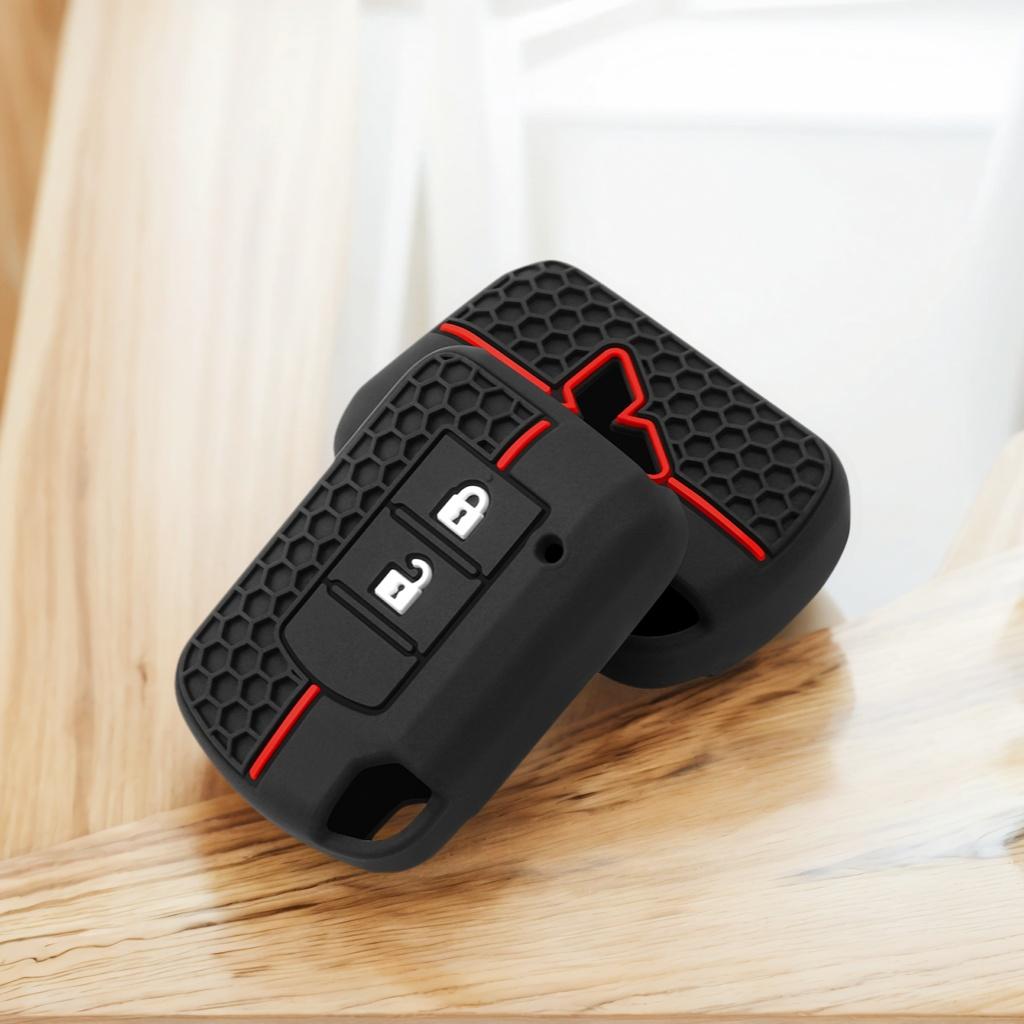 Car Key Cover Case For Mitsubishi ASX ASH Outlander Lancer EX Galant Pajero L200 2 Button Keyring Protector