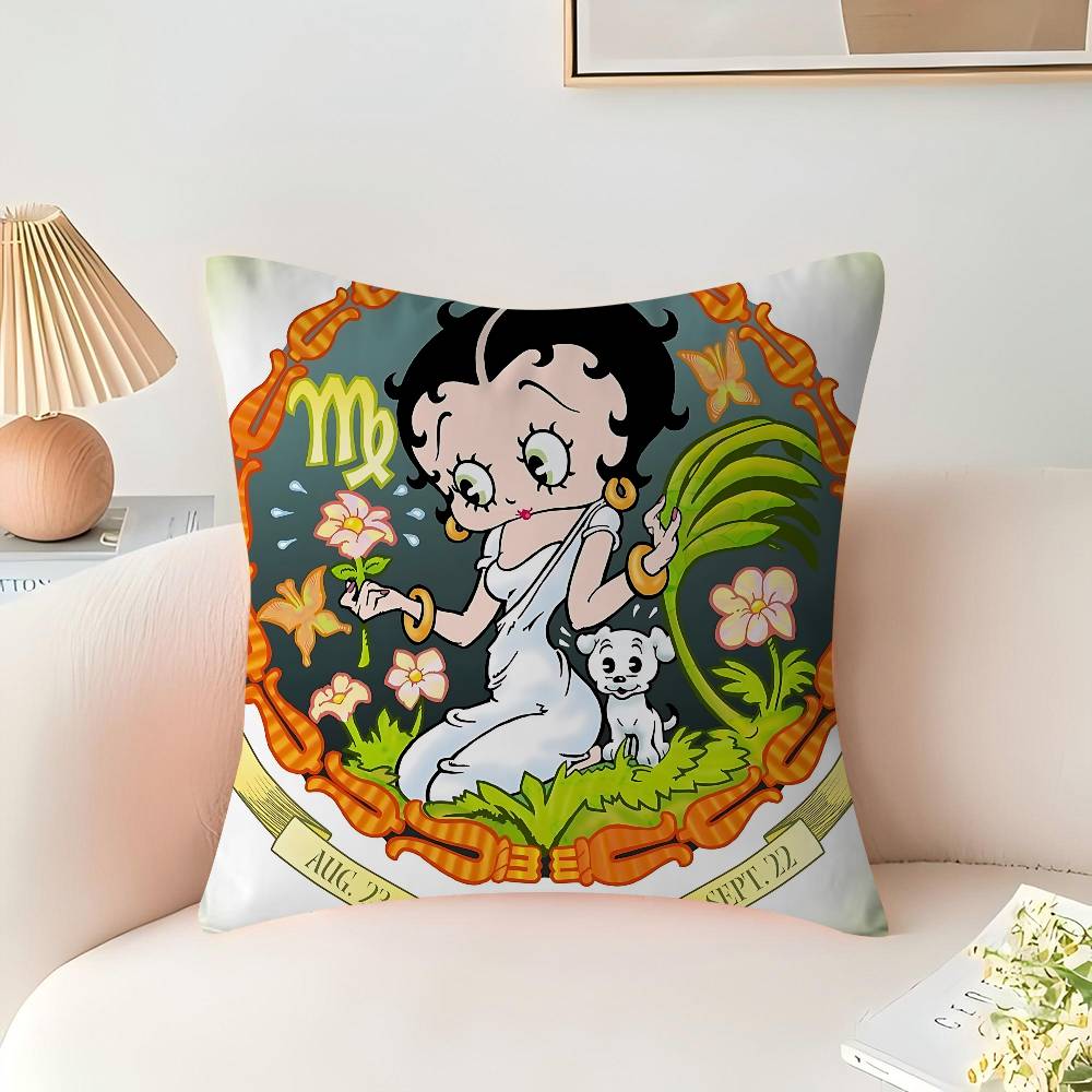 Cute B-Betty Boop Personalized Pillow Dust Cover Bedroom Kids Party Decoration Pillowcase Birthday Children Gift