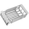HHO-Retractable Stainless Steel Kitchen Dish Drying Rack, Sink Draining Basket, Fruit And Dish Rack, Dish Washing Baske