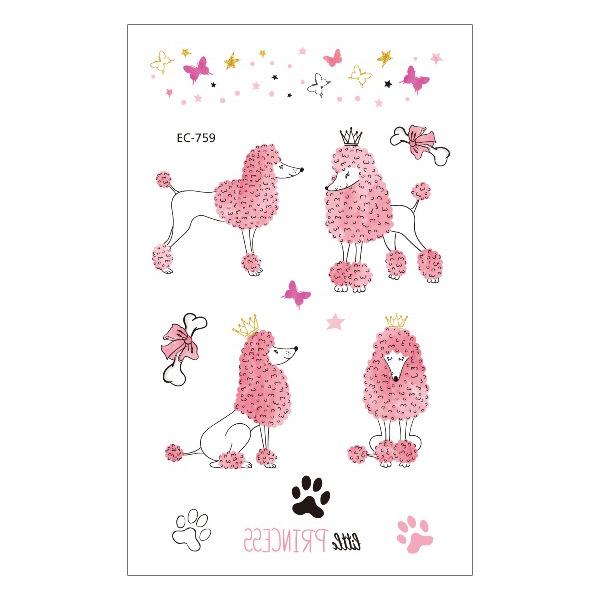 Children's Waterproof Princess Cartoon Tattoo Stickers for Birthday Parties