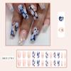 Medium Length Ballerina False Nail Square Head T-shape Nail Tips Fashion French Fake Nails  Women