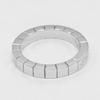 CARTIER Lanieres Ring K18 white gold #4.9(US Size) 5.84g Women Used