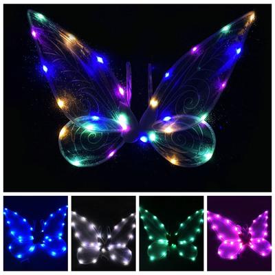 Cosplay Costume LED Light Up Glowing Fairy Wings Butterfly Fairy Wings Princess Angel Wings