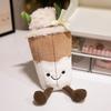 Heartwarming Bear Doll Cake And Milk Tea Themed Plush Toy Adorable Girl Gift