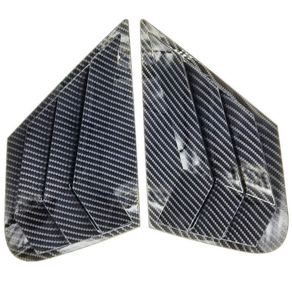 For Kia Optima K5 Sedan 2016-2019 2x Car Rear Louver Window Side Shutter Cover Trim Sticker Vent Scoop Accessories Vehicle Decor