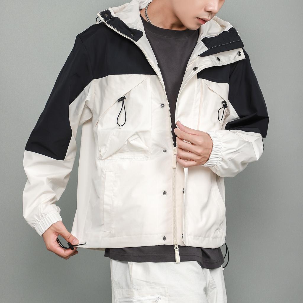 New Balance Men's New Balance Multiple Pockets Casual Sports Breathable Woven Jacket White AMJ13376-IV