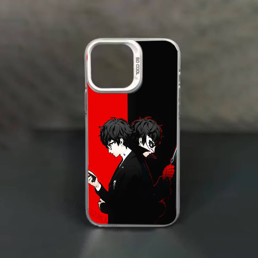 Game P-Persona 5 Phone Case for iPhone 15 16 Pro Max  Air SE 11 13 Pro 14 Plus 12 11Pro 15Pro Max 16e Cover