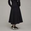 Y-3 SS22 Solid Color Elastic Casual Midi Skirt Women skirts Black HG8664