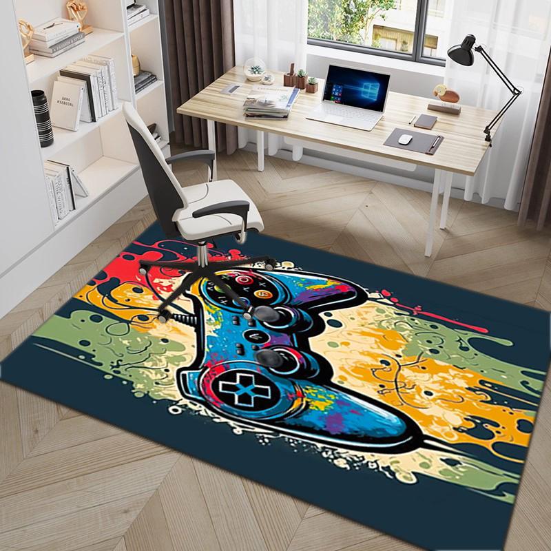1Pc game theme Printed circular carpet, home door mat, outdoor travel protection carpet B9