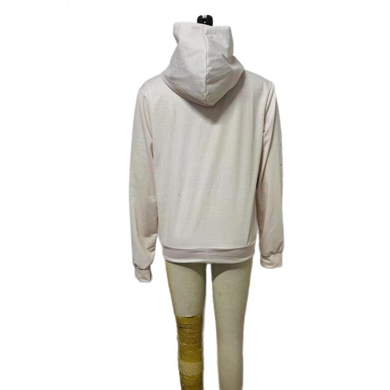 Damen Oversized Kapuzenpullover mit 3D Digitaldruck Reißverschluss vorne Lockere Passform Langarm Freizeit Oberteil