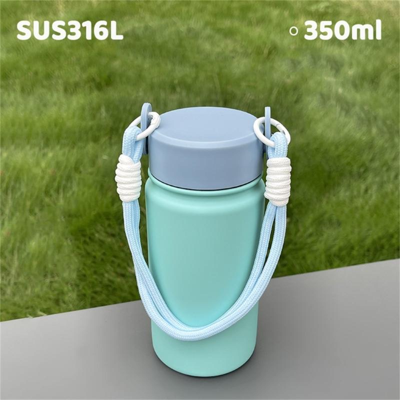 Thermosbekers 350ml Draagbaar Ontwerp met Handvat Lekvrij Geïsoleerde Tumblers Voor Sportschool Kantoor Dagelijks Gebruik